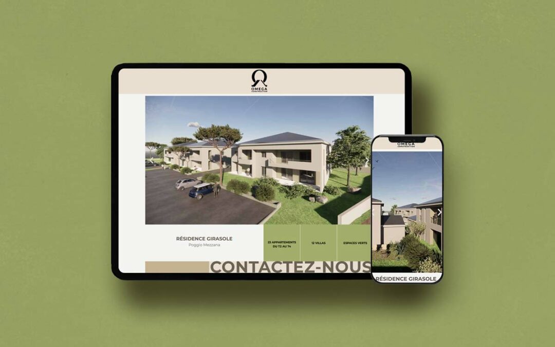 Omega Construction – site internet